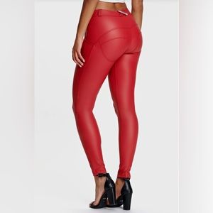 WR.UP® Faux Leather - Mid Rise - Full Length - Red - S / Red